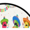 thumbnail image 5 of Dreamtimes Cinco De Mayo May 5 Federal Round Area Rug 3Ft Small Round Area Rug Soft Bedroom Entryway Foyer Throw Mat Washable Non-Shedding Non-Slip Sofa Nursery Carpet, 5 of 5