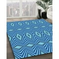 thumbnail image 2 of Ahgly Company Indoor Rectangle Patterned Blue Eyes Blue Area Rugs, 8' x 12', 2 of 6