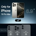 thumbnail image 2 of shiyou-Case for iPhone 16 Pro Max 6.9-Inch, Non-Yellowing Shockproof Phone Bumper Cover, Anti-Scratch Clear Back (Natural Titanium), 2 of 4