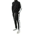 thumbnail image 2 of KKBOTIVE Mens Tracksuits 2 Pieces Casual Sport Sets Long Sleeve Jacket and Sweatpants Suits Color Block Jogging Sweatsuits, Black, Size XXL, 2 of 8