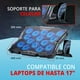 thumbnail image 3 of Base Enfriadora BALAM RUSH EOLOX FROST EF740 Laptop 17 pulgadas Altura Ajustable 15 Fan USB-C LED BR-941136 negro, 3 of 6