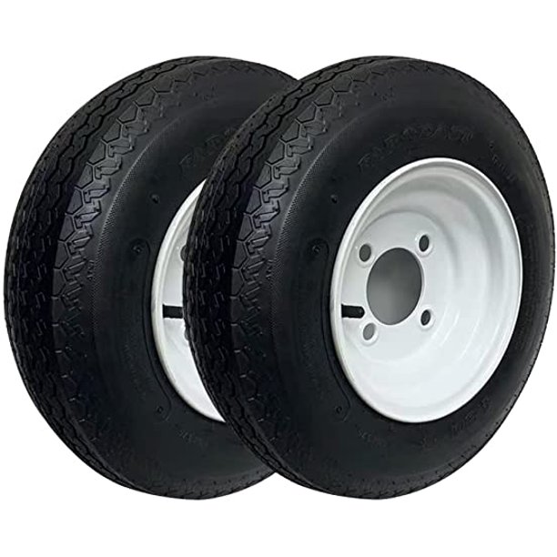 Albott Trailer Tires & Rims 4.808 4808 6PR with 4 Lug on 4" Wheel
