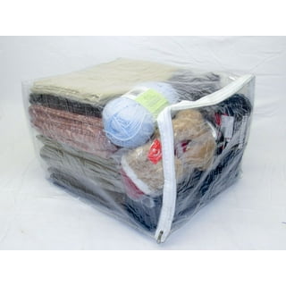 Fasmov 4 Pack Oversized Clear Storage Bag with Handles and Zippers, Vinyl  Storage Bag for Comforter, Blanket, Bedding, Duvet, Transparent Moving