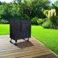 thumbnail image 3 of Waterproof Oxford Fabric Refrigerated Cart Cover, Black, Sun Protection Shield for Outdoor Beverage Trolley Patio Freezer Use, 3 of 6