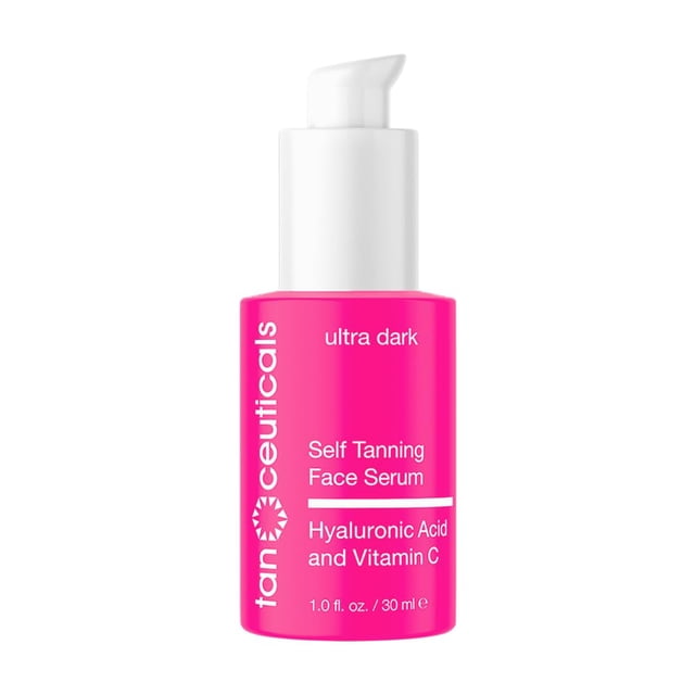 Tanceuticals Suero facial autobronceador - Corrector de color e hidratante con vitamina C e hialurónico - Autobronceador facial para un aspecto natural y un bronceado sin sol de larga duración - 1 oz