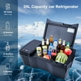 thumbnail image 5 of Built-in Car Refrigerator Compatible with Tesla Cybertruck, 26.4Qt/25L Custom-fit Trunk Freezer, APP Control, 12/24V Low-Noise Compressor Cooler, Hidden Electric Fridge for Camping & Road Trips, 5 of 8