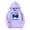 Purple, variant on Kids Boys Girls 100 Days of School Sweatshirt - Letter Print Long Sleeve Preppy Back to School Hoodie