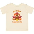 thumbnail image 3 of Inktastic My First Thanksgiving with Football Turkey Boys or Girls Baby T-Shirt, 3 of 5