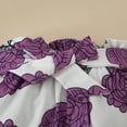 thumbnail image 7 of SONGGE Toddler Baby Girls Clothes Summer Outfit Sets Short Sleeve Daddy Mama Saying O-Neck Romper Floral Shorts Headband Cartoon Leisure Clothing Sets, 7 of 7