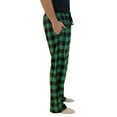 thumbnail image 5 of Garbnen Green Men's Plaid Pajama Pants Color Block Straight Leg Men's Sleep Pants Drawstring Spring Summer Men Lounge Pants with Pocket, 5 of 5