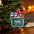 thumbnail image 3 of basurero fuego adorno navideño árbol de Navidad colgantes de madera Wmkox8yii fhajkh4664, 3 of 5