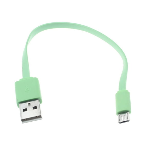 MicroUSB Short USB Cable Charger Cord Power Wire B4O for BLU Studio X8 HD, Pure View, Life One X3, Tank Extreme Pro (T0010UU) - CAT S41 - Coolpad Illumina, REVVL Plus - Dell Venue 8 Pro