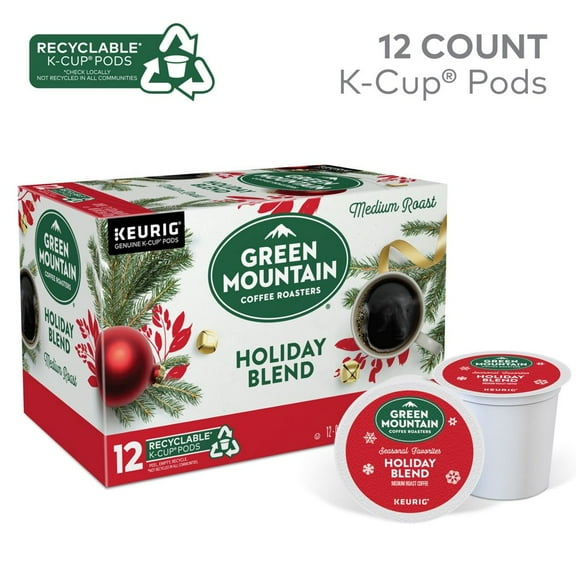 Green Mountain Coffee Roasters Holiday Blend Coffee Medium Roast 12 ct.