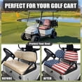 thumbnail image 5 of Yuyamidu American Flag Golf Cart Seat Covers for Club Car Seat Cover 4th of July Golf Cart Seat Backrest Covers Full Set of 2 Portable Travel Sports Cart Seat Cushion Accessories, 5 of 8