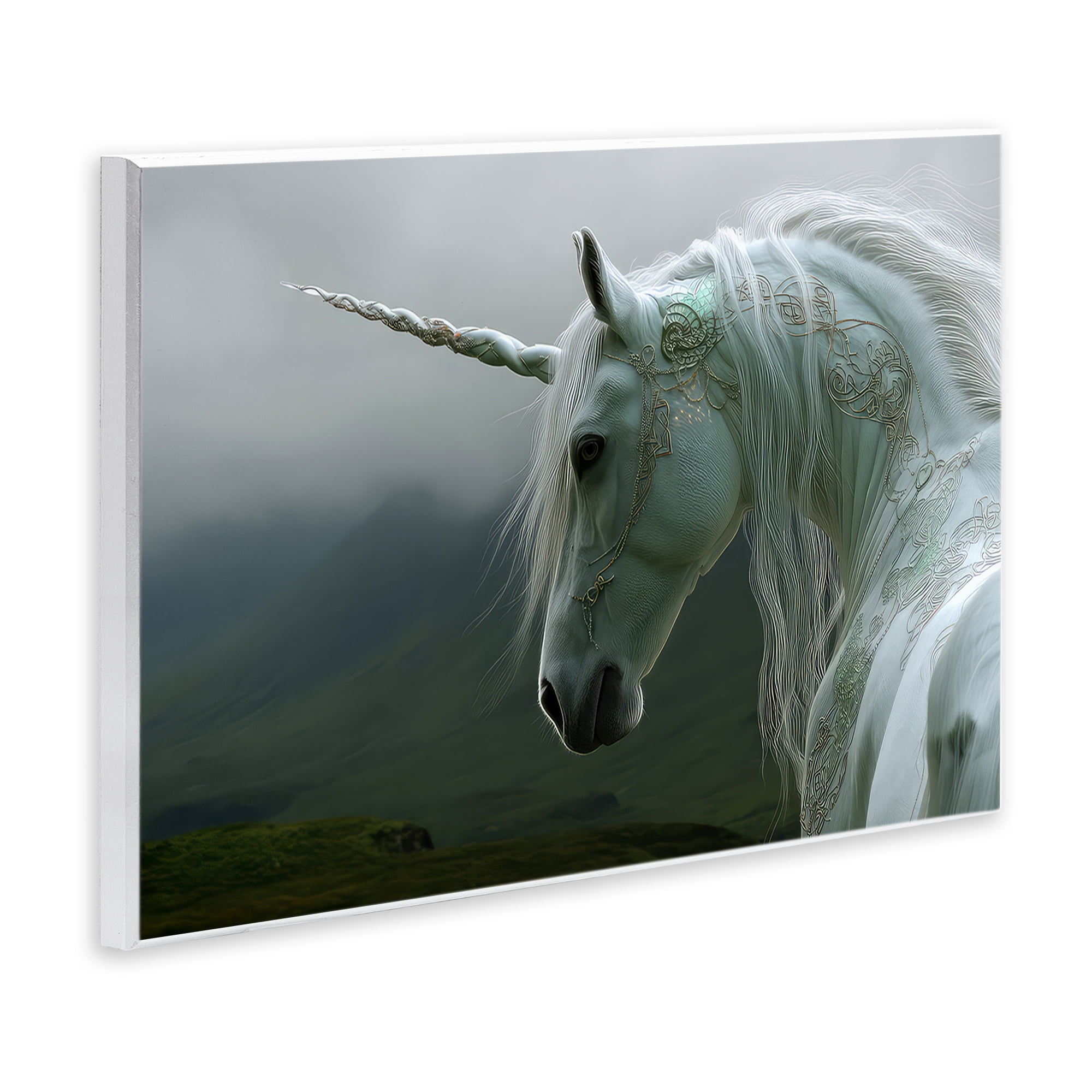 Stupell Industries Dreamy Celtic Unicorn Wall Plaque Art, design by The Wands Want