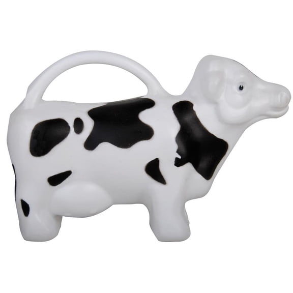 Esschert Design Cow Watering Can Plastic 1.7 Liter White Black
