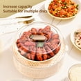 thumbnail image 3 of Ludlz Leftover Dish Cover Large-capacity Good Toughness Hollow Design Breathable Food Plate Lid Table Cover Home Supplies, 3 of 8