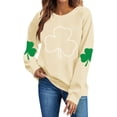 thumbnail image 5 of hotojiny St. Patrick's Day Gift for Women Lightweight Crew Neck Sweatshirt Long Sleeve Casual Loose Fit Fall Tops Everyday Wear, 5 of 6