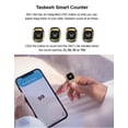 thumbnail image 4 of Contador de Tasbih inteligente iQibla Zikr1 Lite con anillo para musulmanes, recordatorio de 5 tiempos de oración con Bluetooth, 20 mm, color negro, 4 of 5