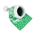 thumbnail image 2 of Christmas New Atmosphere Love Snowflake Elk Printing Knitted Warm Pet Dog Cat Fur Ball Hat, 2 of 6