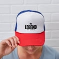 thumbnail image 6 of CafePress - The Legend Has Retired - Adjustable Unisex Printed Trucker Hat with Mesh Back, 6 of 10