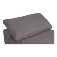 thumbnail image 6 of Moe's Home Collection Clay Armless Chair Livesmart Fabric - Color:White-Color:Light Grey, 6 of 9