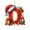 D, variant on 26 Letters Christmas Tree Ornament – Personalized Acrylic Alphabet Decoration with Santa Hat – DIY Xmas Hanging Pendant for Home, Tree, Wreath, or Gifts