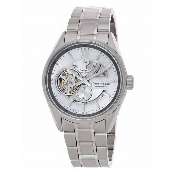 Orient Star Contemporary Stainless Steel Skeleton Silver Dial Automatic RE-AV0125S00B 100M Men's Watch