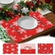 thumbnail image 1 of Felpudo de Navidad 17,72x11,81 pulgadas - Mantel impermeable de PVC antideslizante para comedor y cocina, aislamiento doble grueso, fácil de limpiar, 1 of 6