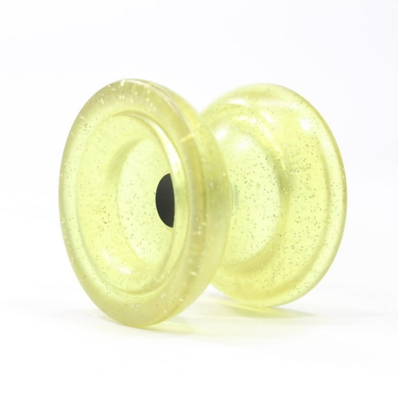 Ace Yo Pure Injection Molded Yo-Yo - Polycarbonate YoYo (Glitter Yellow with Black Hub)