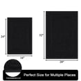 thumbnail image 2 of Juego de alfombras de baño SHACOS Super Soft Black, 2 piezas, 80 x 50 cm, 2 of 9