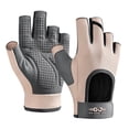 thumbnail image 1 of GLFILL Gants d'Entraînement Demi-Doigts Gants de Musculation Gants Sans Doigts Roses L, 1 of 7