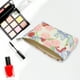 thumbnail image 4 of Bolsas de maquillaje de mano reutilizables con estampado floral únicas de 1 pieza para vacaciones grandes en blanco, rojo y rosa de algodón, 4 of 5