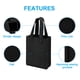 thumbnail image 3 of Bolsa de transporte para 2 botellas de vino Uxcell, bolsa para llevar botellas de vino con divisor, bolsa de almacenamiento para vino, negra, 3 of 6