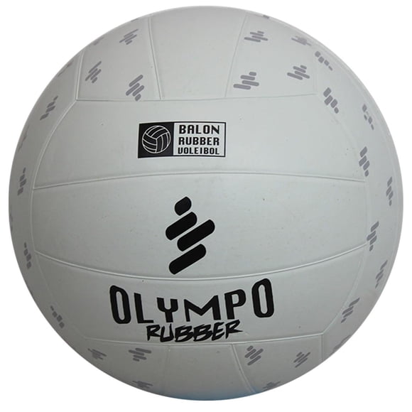 Balón Voleibol Oka Olympo Blanco Rubber N°5 para Interior y Exterior