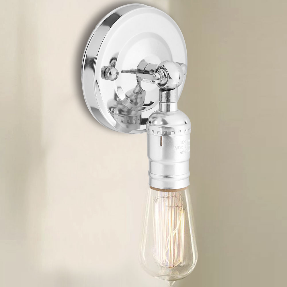 YLSHRF Vintage Light Holder E27 Wall Lamp with Switch for Home Use and