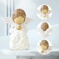 thumbnail image 3 of Lnrkai Guardian Angel Statue, Praying Angel Figurines Christmas Tabletop Ornament Decoration, First Communion Baptism & Memorial Gift for Girls, 3 of 8