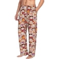 thumbnail image 2 of Balery Maneki-Neko Cats print Men's Pajama Pants,Ultra Lightweight Pjs,Lounge Pant-Small, 2 of 9
