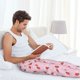 thumbnail image 5 of Balery Strawberry Floral Pantalones de pijama para hombre, pijama ultraligero, pantalón de descanso-Medium, 5 of 6