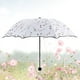 thumbnail image 3 of Paraguas plegable de flores de cuatro colores para mujer, paraguas de protección solar de goma negra gruesa, paraguas para lluvia y sol, paraguas de doble uso, 3 of 5