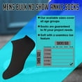 thumbnail image 7 of Yacht & Smith Mens Wholesale Bulk No Show Ankle Socks, Big And Tall Cotton Sport Athletic Sock Size 13-16, 7 of 7