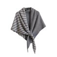 thumbnail image 1 of Chal de rayas de poliéster para mujer, cárdigan de moda para vestidos de clima frío gris, 1 of 7