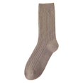 thumbnail image 5 of Yuanlong Womens Crew Socks Knit Socks Autumn And Winter Solid Ribbed Cozy Everyday Casual Wear Hosiery, 5 of 5