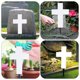 thumbnail image 5 of BRIGHTFUFU Lámpara de césped solar Cross Lámpara de palo cruzado Lámpara de estaca solar, 5 of 8