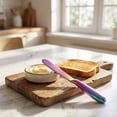 thumbnail image 5 of Bxaolu Butter Spreader Knife Set, 2-Pack Stainless Steel Cheese and Butter Knives with Handle, Dishwasher Safe, for Soft & Hard Cheese, Jam, Cold Butter, 5 of 8