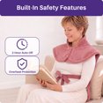 thumbnail image 5 of KEKOY Heating Pad for Back, Neck & Shoulders Relief, Wearable Electric Heat Pad with 4 Heat Settings & Detachable Belt, Birthday Gifts for Men and Women, 24" x 33", Dusty Rose, 5 of 12