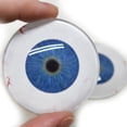 thumbnail image 4 of Extraterrestrial Blue Alien Glass Eyes with Whites, 4 of 11