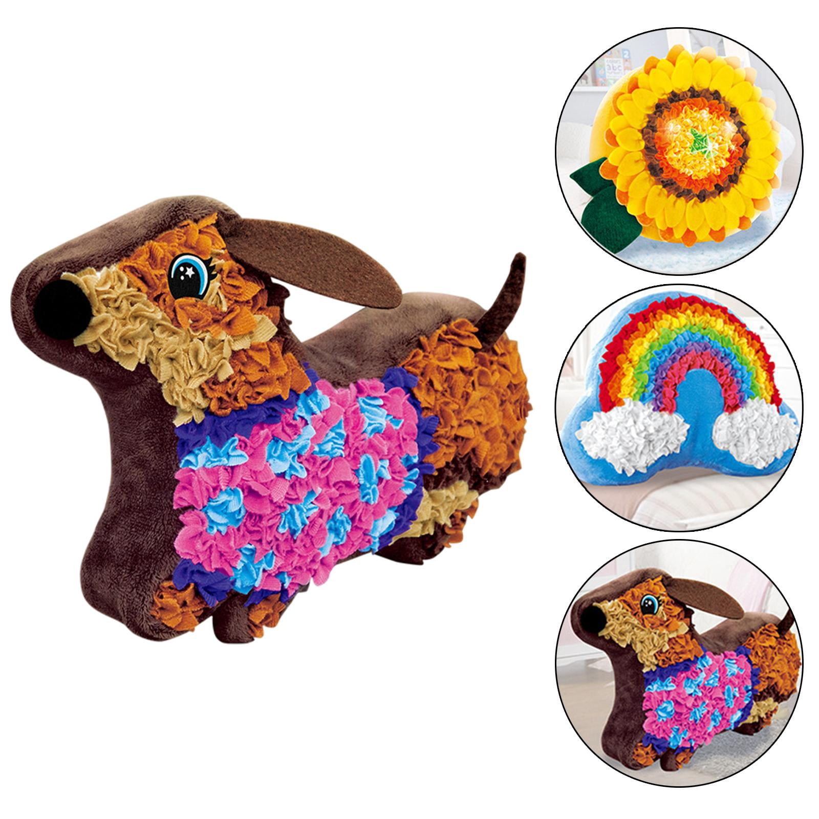 Funny Pillow DIY Kits Arts and Crafts Doll for Valentine Day Christmas Birthday Educational toys Decor , Dachshund