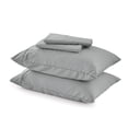 thumbnail image 4 of Great Bay Home Solid Viscose from Bamboo Wrinkle-Resistant Sheet Set  (Queen, Slate), 4 of 6