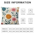 thumbnail image 5 of Jiayy  Flower Decorative Throw Pillow Cushion Covers for Home Bed Room Decor  Multicolor A, 5 of 5